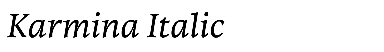 Karmina Italic